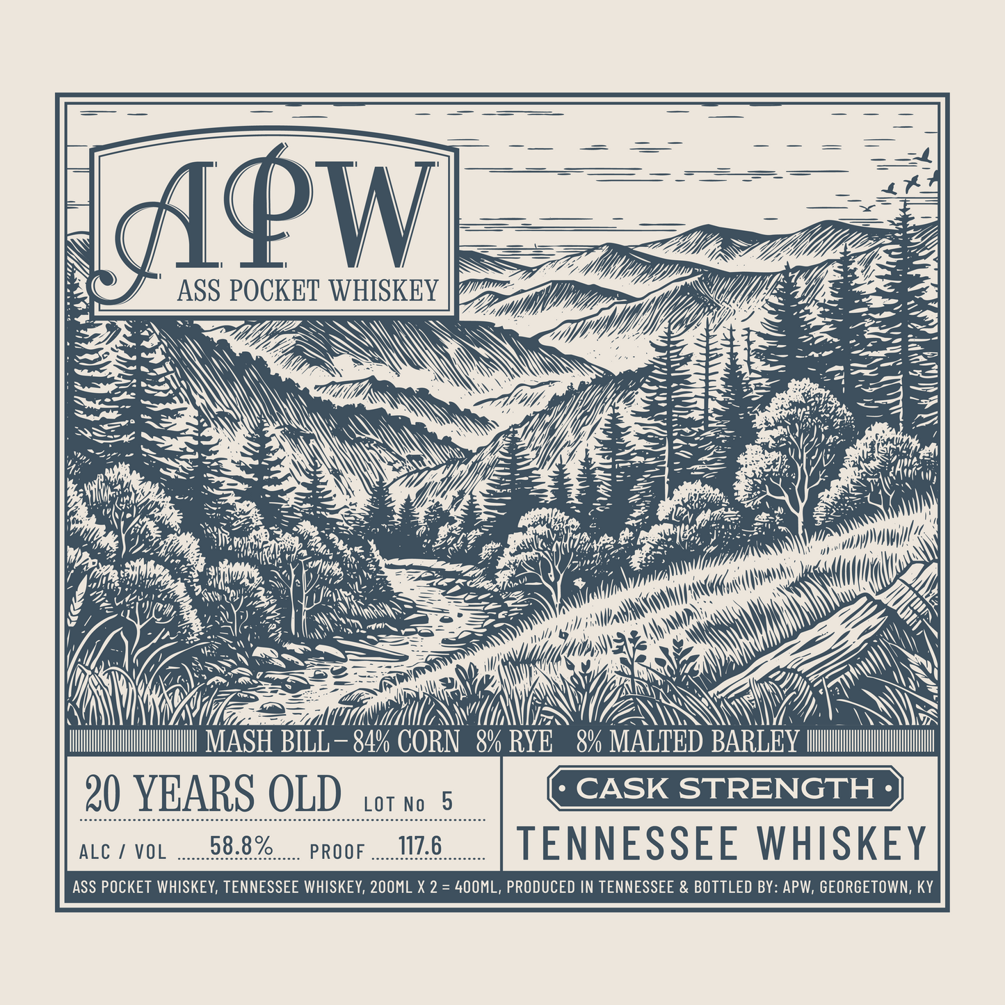 Ass Pocket 20-Year Whiskey Release No.5: 2-Pack in Collectible Box