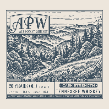 Ass Pocket 20-Year Whiskey Release No.5: 2-Pack in Collectible Box